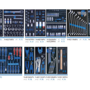 Tủ đựng dụng cụ 286 chi tiết đỏ Kingtony 9634-010MRV