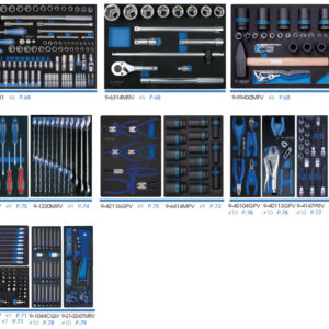Tủ đựng dụng cụ 327 chi tiết đỏ Kingtony 9634-019MRV