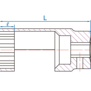 1/2" Đầu tuýp vặn van phun dầu Kingtony 9AN4227