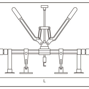 Bộ nâng thanh ngang 4 chân Kingtony 9CEF11A