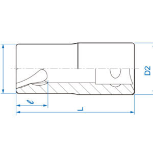 1/2" Đầu tuýp xoán dài Kingtony 9TD403