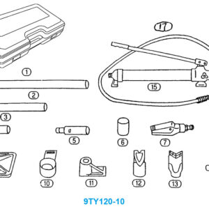 Bộ dụng cụ sửa xe thủy lực Kingtony 9TY120